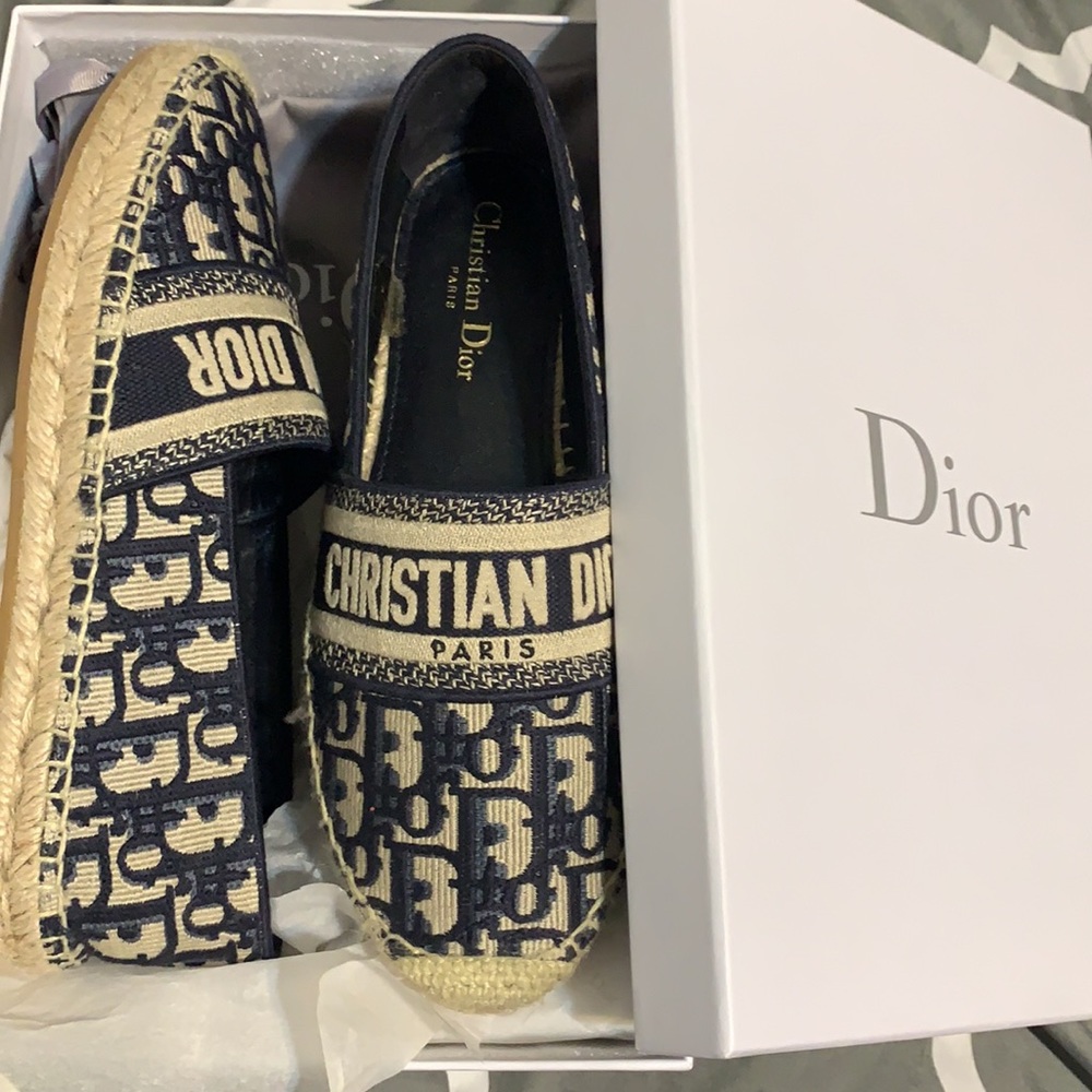 DIOR GRANVILLE ESPADRILLE - DARK BLUE DIOR - Picture 2 of 5